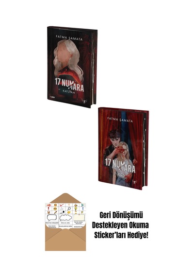 17 Numara Katliam + 17 Numara Piyes 2 Kitap Set Ciltli + Okuma Sticker'ları