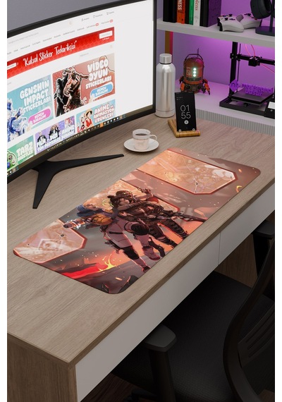 Apex Legends Kaymaz Dikişli Kauçuk Oyuncu Mousepad V2 - 70x30 Xl Gaming Mouse Pad Fare Altlığı