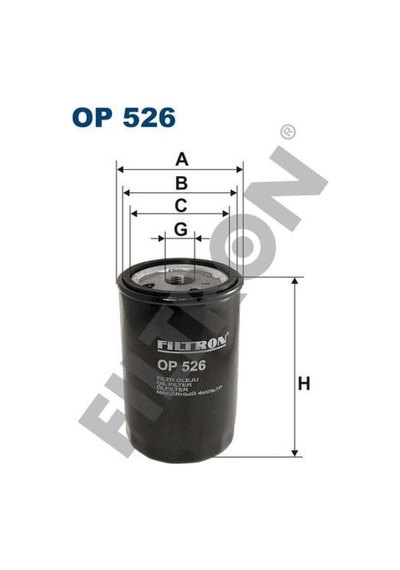 FILTRON OP526 Yağ Filtresi Caddy-Golf-Jetta-Passat-Polo-Bora-T5-Lt28-35-Lt40-55-Ibiza-Leon-Toledo-Octavia(Siboplu)