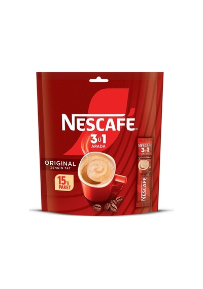 Nescafe 3'ü 1 Arada 15 X 17.5 G - 6 Adet Tarı Çözünebilir