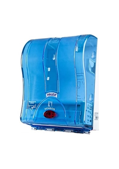 Palex 3491-1 Prestij Otomatik Havlu Dispenseri 21 CM Şeffaf Mavi Şeffaf