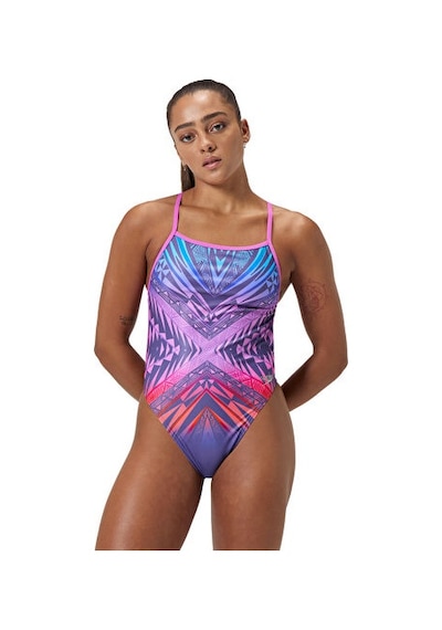 Speedo Speedo Plmt Dıgı Vbk 1pc Af Blue Kadın Yüzme Mayosu 8-00349918346 Mavi Mavi