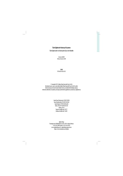 Özel Eğitimde Materyal Tasarımı - Oktay Taymaz Sarı -  Emine Şeker - Eğiten Kitap
