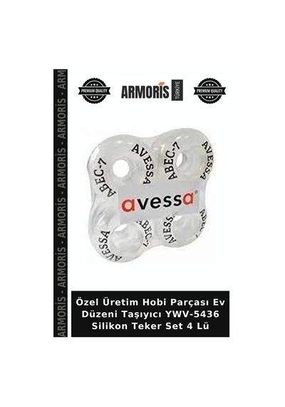 Özel Üretim Hobi Parçası Ev Düzeni Taşıyıcı Ywv-5436 Silikon Teker Set 4 Lü Diğer