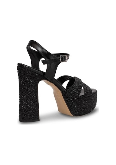 Ayakkabı Fuarı Elit Fls053-451c Kadın Platform Ayakkabı Siyah