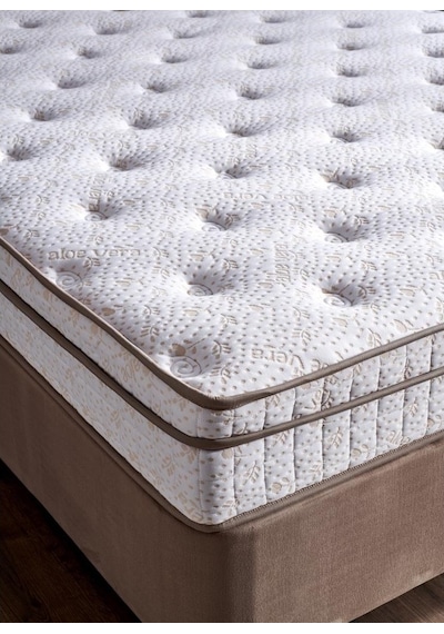 Nironyatak Niron Helen 80X180 Cm Tek Kişilik Yatak Baza Başlık Seti Aloe Ver