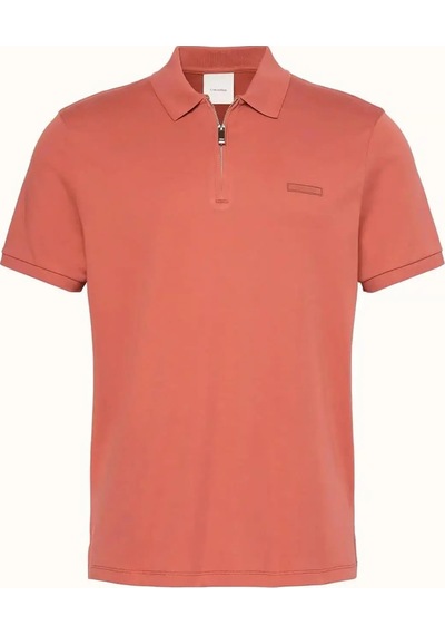 Calvin Klein Lv04le255g Ss Slim Supima Erkek Polo Tişört Turuncu