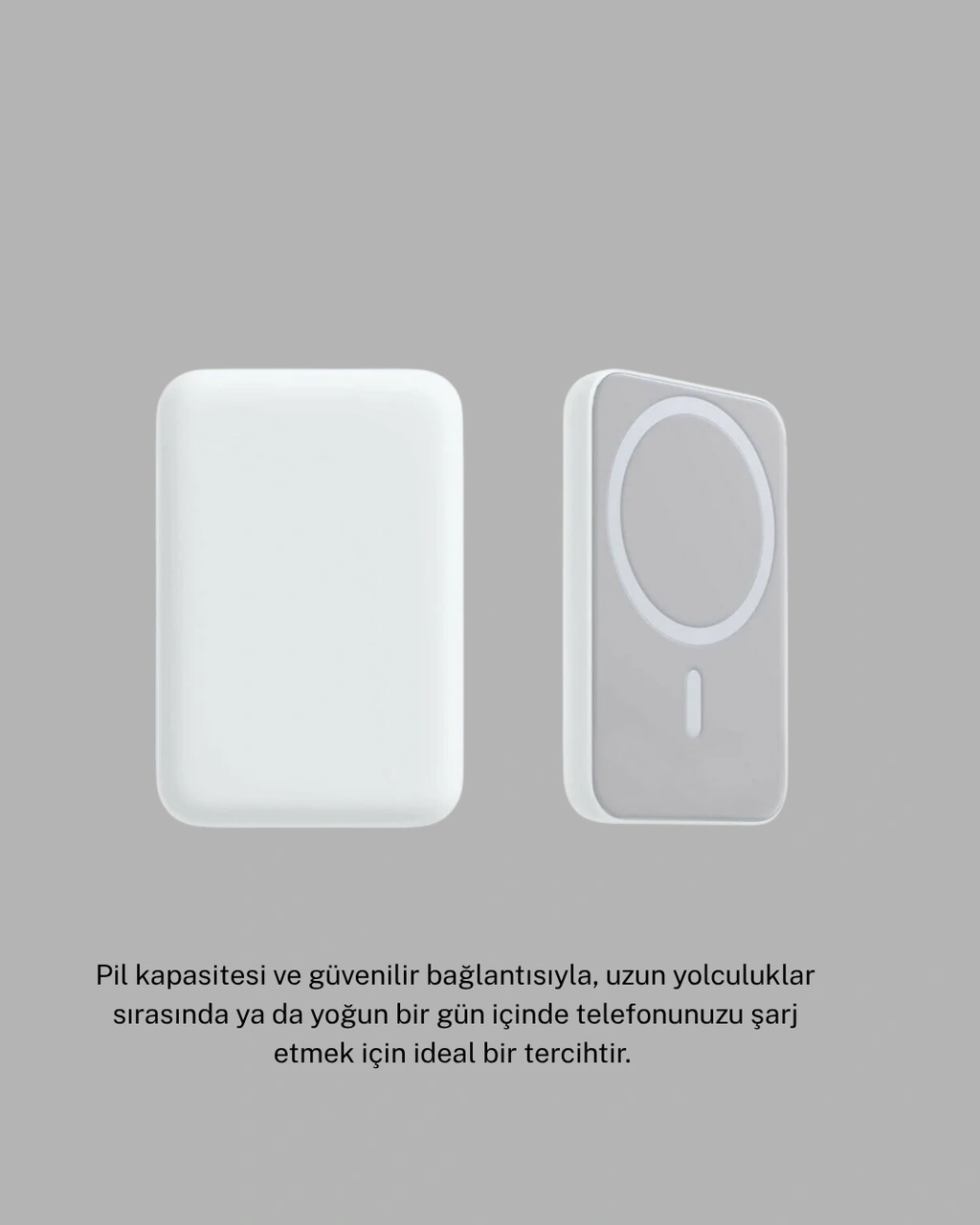 Magsafe Battery Pack Kablosuz Hızlı Şarj, Kompakt Taşınabilir Güç Bankası