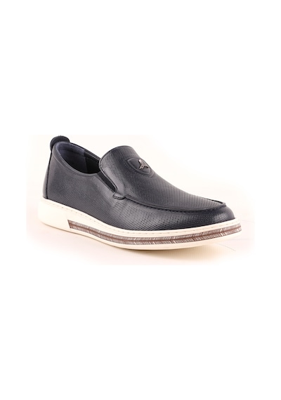 Lbr H1046 Erkek Deri Casual Ayakkabı Lacivert Lacivert