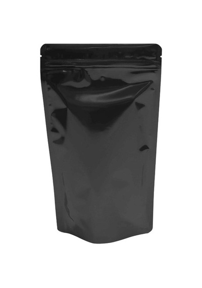 Packtory 16 X 27 + 4 Cm Siyah Metalize Kilitli Doypack Ambalaj 500 Gr. 50 Adet