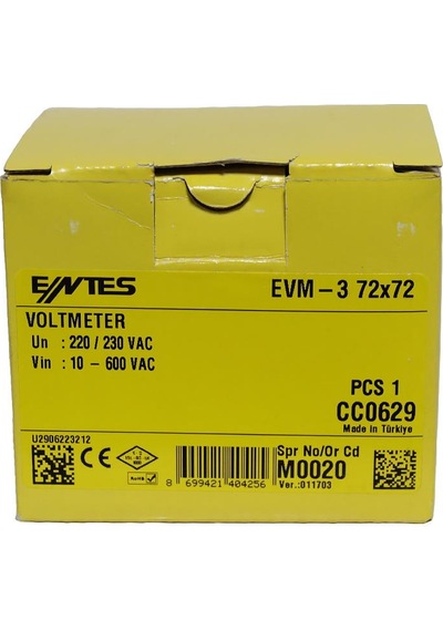 ENTES Evm-3-72 Voltmetre (M0020)