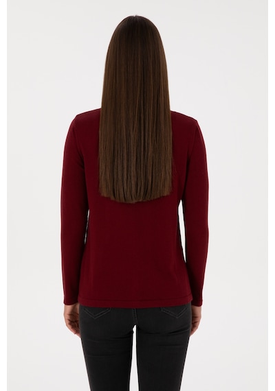 U.s. Polo Assn. Kadın Bordo Hırka Triko 50307737-vr014 Bordo