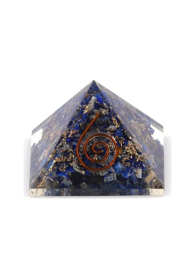 Lapis Lazuli Taşından Orgonit Piramit