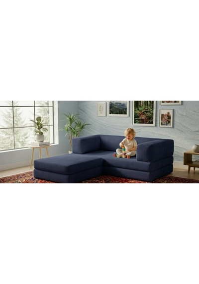 Herev 200x200 Cm 50 Dns Modüler Köşe Koltuk Fitilli Kadife Kumaş, Yatak Olabilen, Modern Tasarım Şark Köşe Lacivert Herev 200x200 Cm 50 Dns Modüler Köşe Koltuk Fitilli Kadife Kumaş, Yatak Olabilen, Modern Tasarım Şark Köşe Lacivert