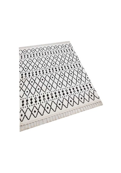Havana İskandinav Tarz Kilim Desenli Makina Halısı Hv06 Siyah