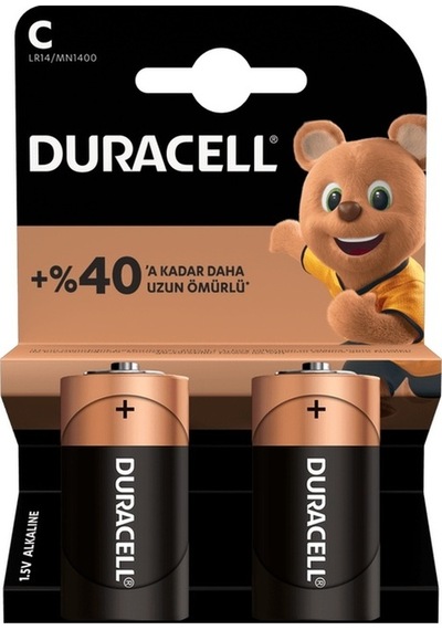 Duracell 4247 Orta Boy C Pil 2'li