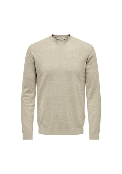 Only & Sons Onslouı Reg 12 Mel Crew Knıt Noos Erkek Bej Kazak - 22029951 Bej