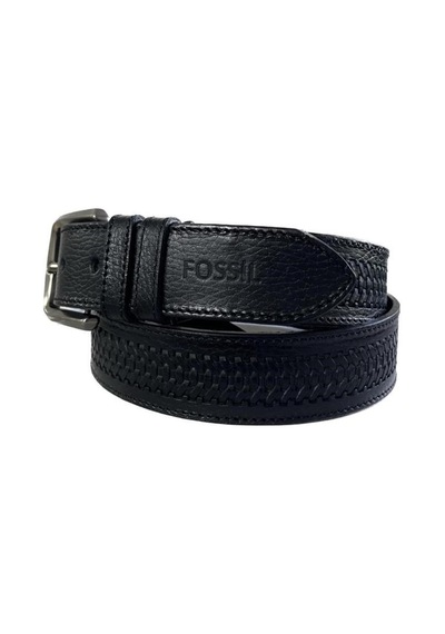 Fossil 4cm Siyah Hakiki Deri Spor Erkek Kemeri -125cm Siyah