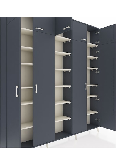 Arges Dolap 18 Raflı 9 Kapaklı 220x30x243 Antrasit-antrasit/aytaşı Antrasıt/aytası Arges Dolap 18 Raflı 9 Kapaklı 220x30x243 Antrasit-antrasit/aytaşı Antrasıt/aytası