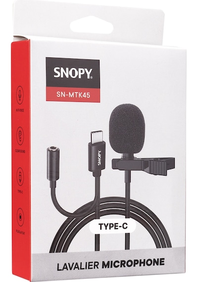 Snopy SN-MTK45 TypeC Yaka Mikrofonu