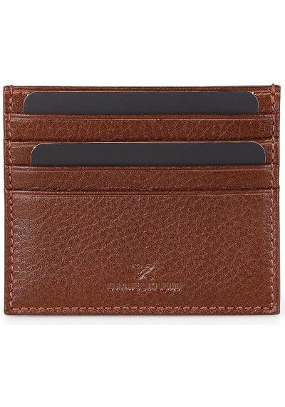 Daniel Klein Dkl1080-4 Gerçek Deriden Üretilme Kahverengi Erkek Cüzdan&kartlık Kahverengi