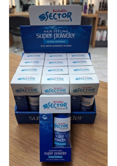 Sector Super Toz Wax Parlak Saçlar Yeni Ürün Ultra Sert Mavi