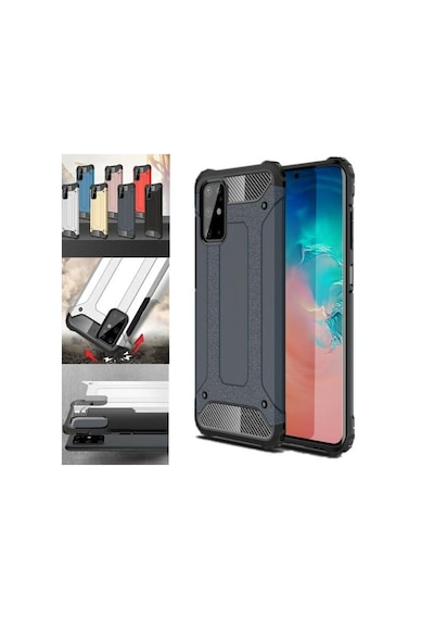 Samsung Uyumlu Galaxy A71 Armor Hybrid Maximum Koruma Zırh Kılıf