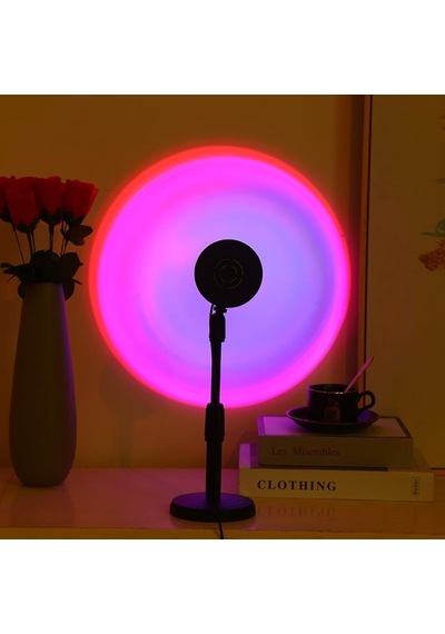 Gökkuşağı Projeksiyon Lambası Atmosfer Işığı 180° Usb 5V Switchli
