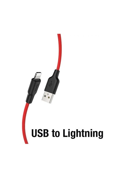 Hoco X21 Plus Usb To iPhone Uyumlu Lightning Silikon Hızlı Şarj Ve Data Kablosu- 5775