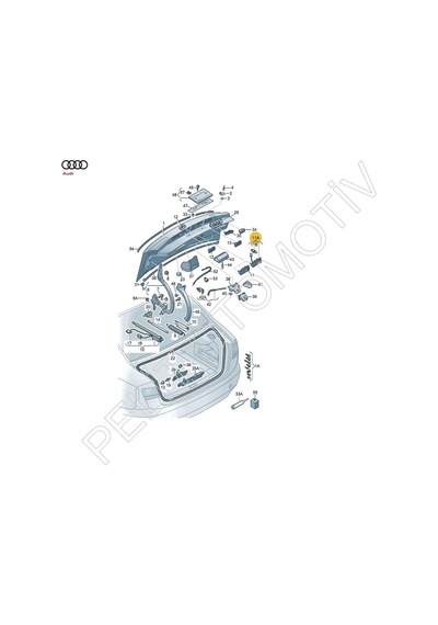 Audi A6 Bagaj Açma Butonu Kameralı 4g0827566a 2015-2018