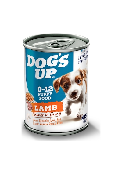 Dogs Up Yaş Yavru Köpek Maması Kuzu Etli 415gr