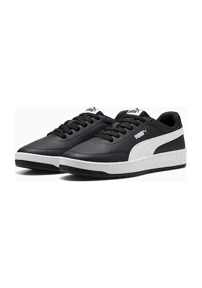 Puma Court Classic Clean Siyah Erkek Sneaker SİYAH-BEYAZ
