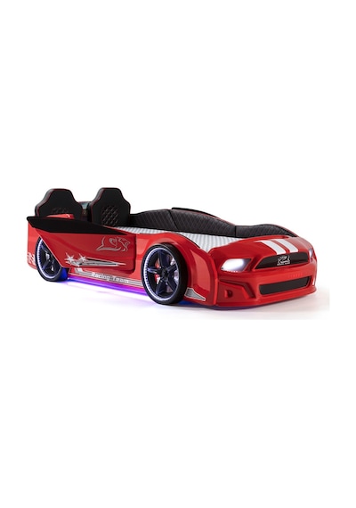 Kırmızı Arabalı Yatak Kapıları Açılan Mustang Full Ledli Kumandalı Ve Müzikli + Ortopedik Yatak Kırmızı Arabalı Yatak Kapıları Açılan Mustang Full Ledli Kumandalı Ve Müzikli + Ortopedik Yatak