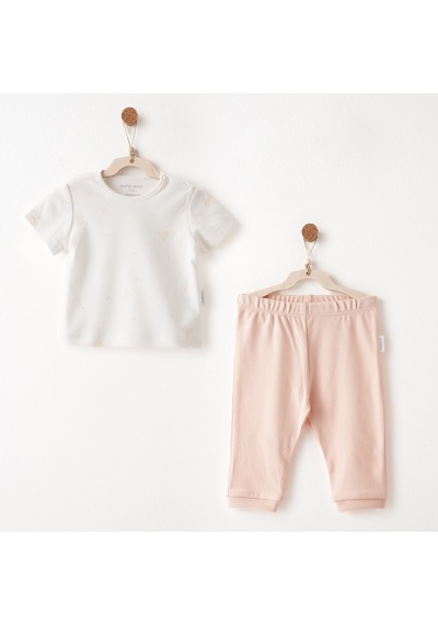 Andywawa Little Swan Love Kız Bebek Takım Ac26540 Somon