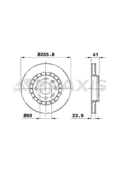 Opel Vectra B Fren Diski On 1996-2002 Braxıs Ae0075 2adettir