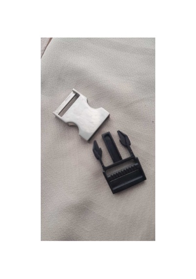 Çanta Kolon Tokası Metal + Vplastik / Boy En 6x3 Cm / 2,4 Cm Kemer Genişliği