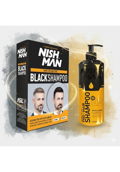Siyah Saç Şampuanı 200 Ml Set X 2 Adet / + 400 Ml Tuzsuz Şampuan Hediye