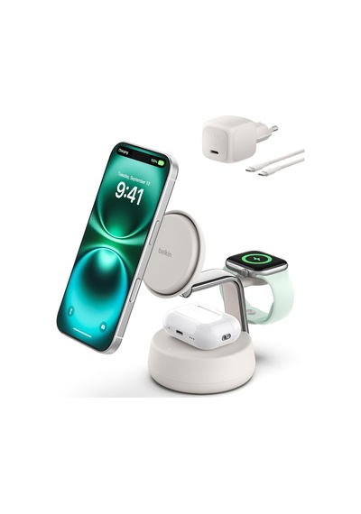 Belkin Ultracharge Pro Magsafe Uyumlu 3 Ü 1 Arada Qi2 25w Kablosu 64752460