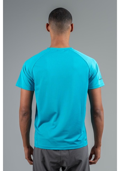 Maraton Regular Erkek Bisiklet Yaka Mavi T-shirt Mavi