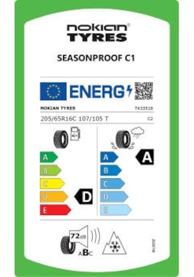 Nokian Tyres 205/65 R16C 107/105T Seasonproof C1 4MevsimÜrt.2025