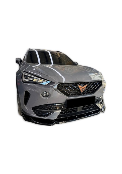 Cupra Formentor Uyumlu Araca Özel Ön Lip Parlak Siyah Boyalı