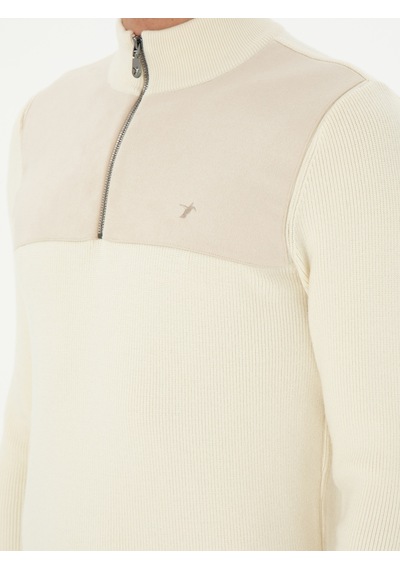 Cacharel Bej Slim Fit Kazak
