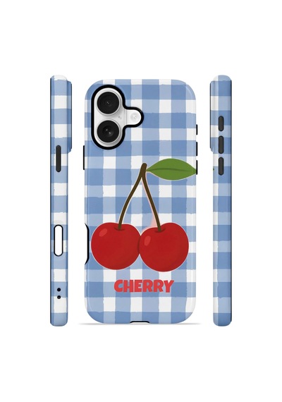 Apple iPhone Uyumlu 17 Vorian Çift Katmanlı Magsafe Kılıf Cherry Picnic