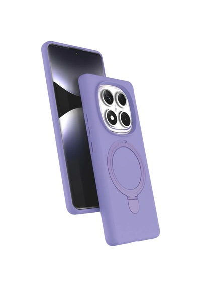 Xiaomi Redmi Note 14 Pro 5g Uyumlu Regal Magsafe Standlı Kapak - Lila