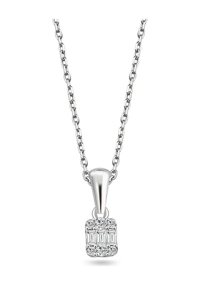 Pirnus Diamond Baget Kolye 14 Ayar Altın Gramı : 1.77