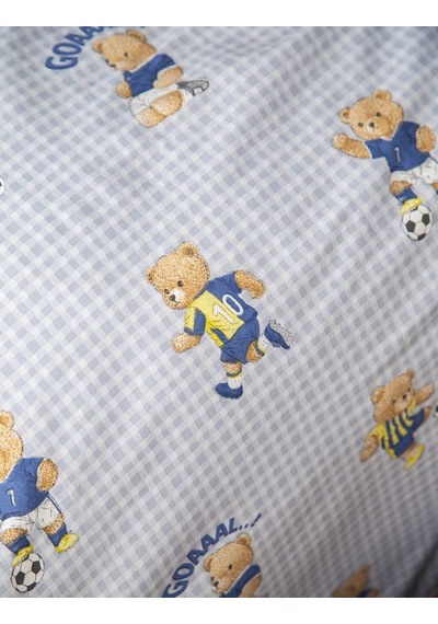 Tek Kişilik Nevresim Takımı Mishka Blue Mavi
