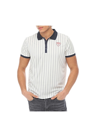 Kappa Raru S.P.Q.O.R Erkek Polo T-Shirt LIBERTAS BEYAZ Beyaz