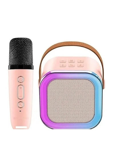 Vothoon KN-14 Kablosuz Mikrofonlu RGB Karaoke Bluetooth Hoparlör