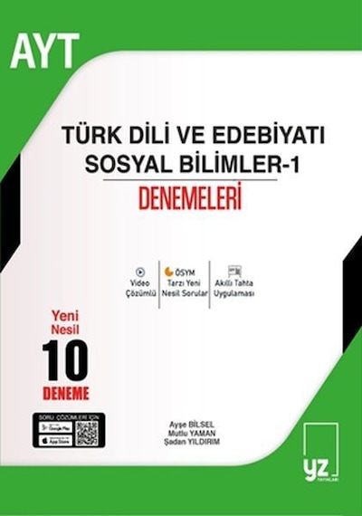 Yz Yayınları 2022 Ayt Türk Dili ve Edebiyatı Sosyal Bilimler 10  D
