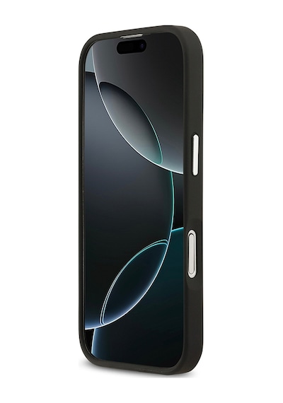 Apple Uyumlu iPhone 17 Kılıf Lacoste Lisanslı M-safeli Champs Elysees Pu Deri Tasarımlı Kapak Siyah Siyah